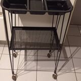 Eiffel feet serving table in the style of Mathieu Matégot