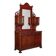 Antique Art Nouveau walnut buffet with decorations, Italy, 19th century.