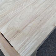 Extendable farmhouse table with renovated solid wood flaps 140-200cm