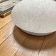 White moulded glass ceiling light Clichy