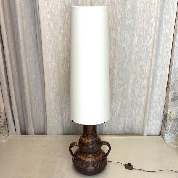 Lampe de sol en céramique d'Accolay