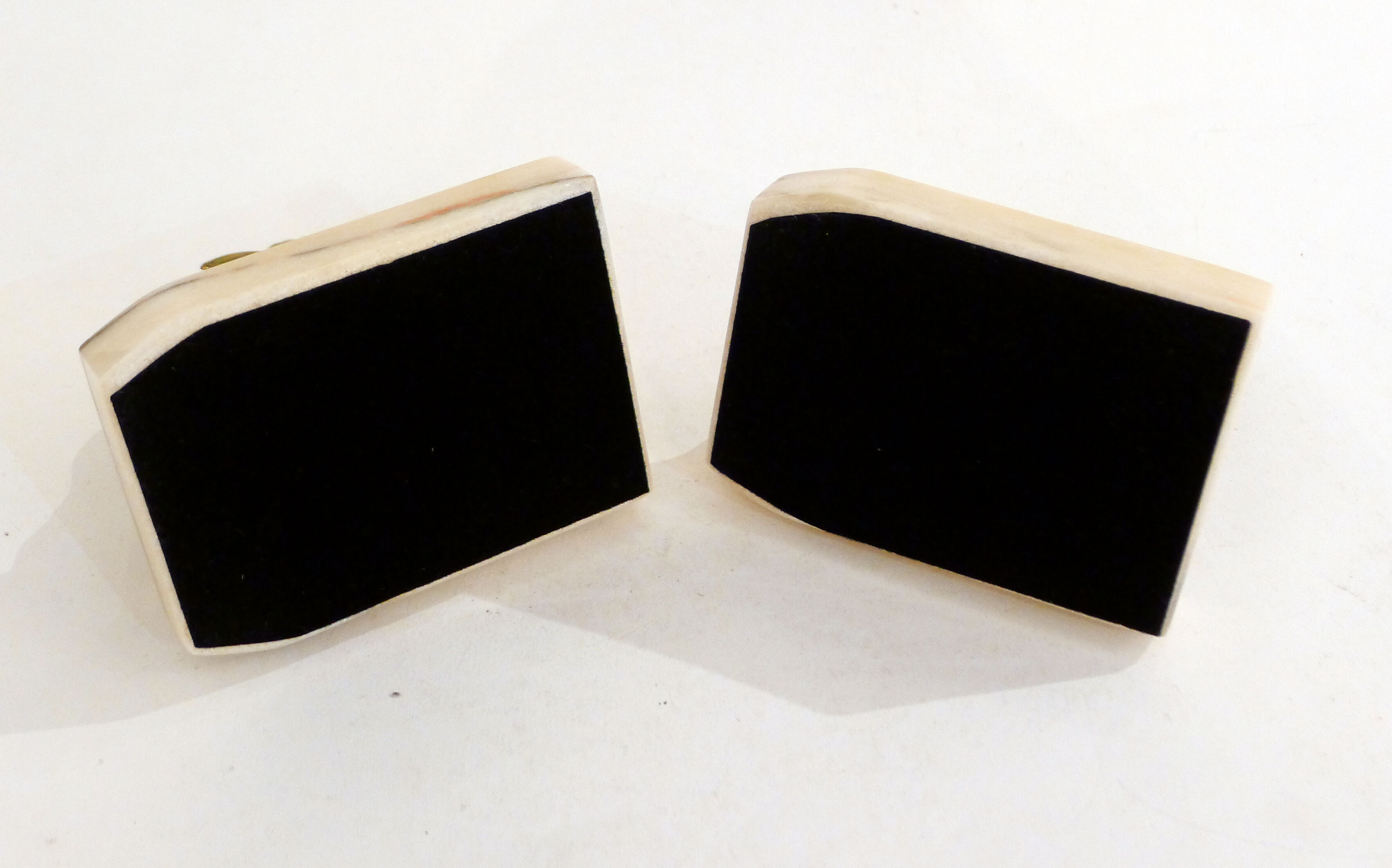 Pair of Art Deco deer book greenhouses