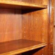 Monumental glass library in Victorian hardwood.