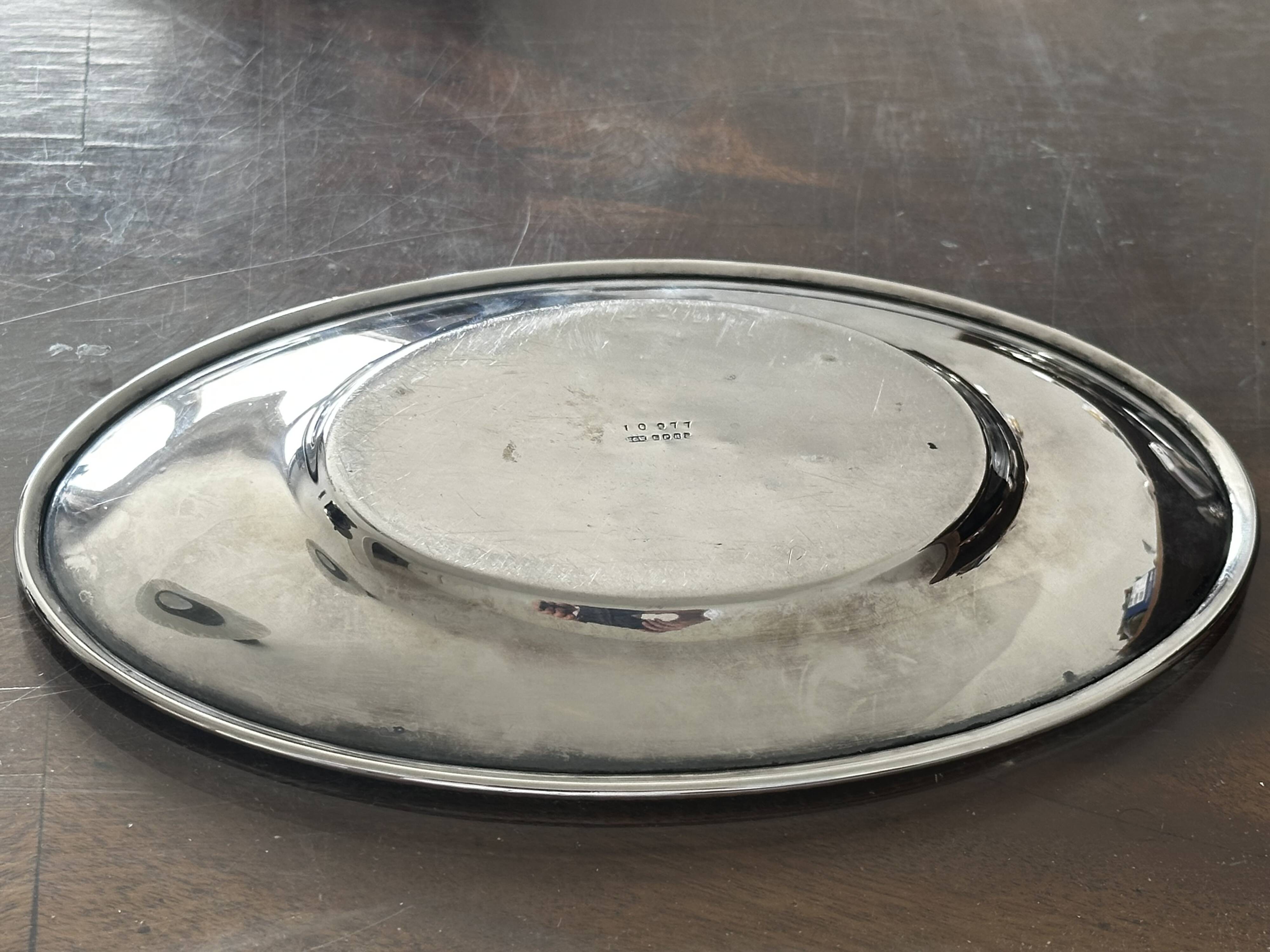 Norton & White EPNS Manchester Silver Plated Trinket Tray 21 cm / 14 cm