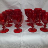 Lot 12 stemmed glasses
