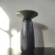 Vintage architectural vase in two-tone ceramic