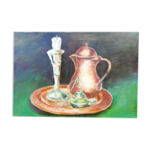 Oil on still life canvas
