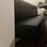 Banquette longue noire