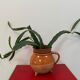Chaudron tripode vintage en terre cuite