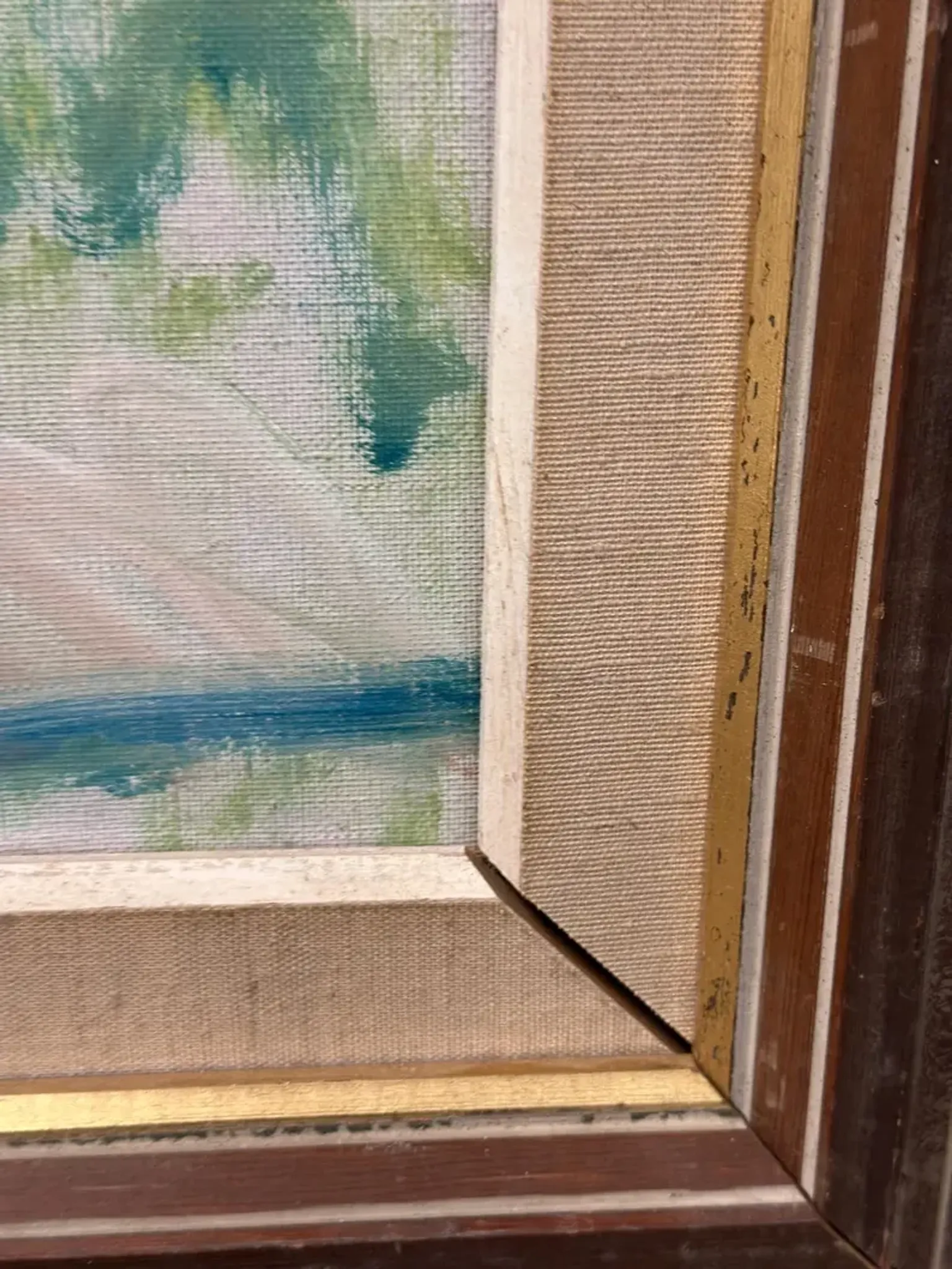 Original Swedish Oil on Canvas – “Friends” by Nils Sewerin – Vintage & Framed