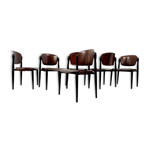 Lot 6 chaises salle - bois