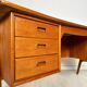 1960s Vintage Curved Teak Writing Desk by Svend Aage Madsen