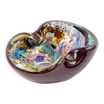 Cendrier ou bol en verre de Murano Tutti Frutti par Dino Martens pour Aureliano Toso, Italie, années 1950