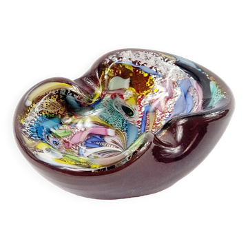 Tutti Frutti Murano Glass Ashtray or Bowl by Dino Martens for Aureliano Toso, Italy, 1950s