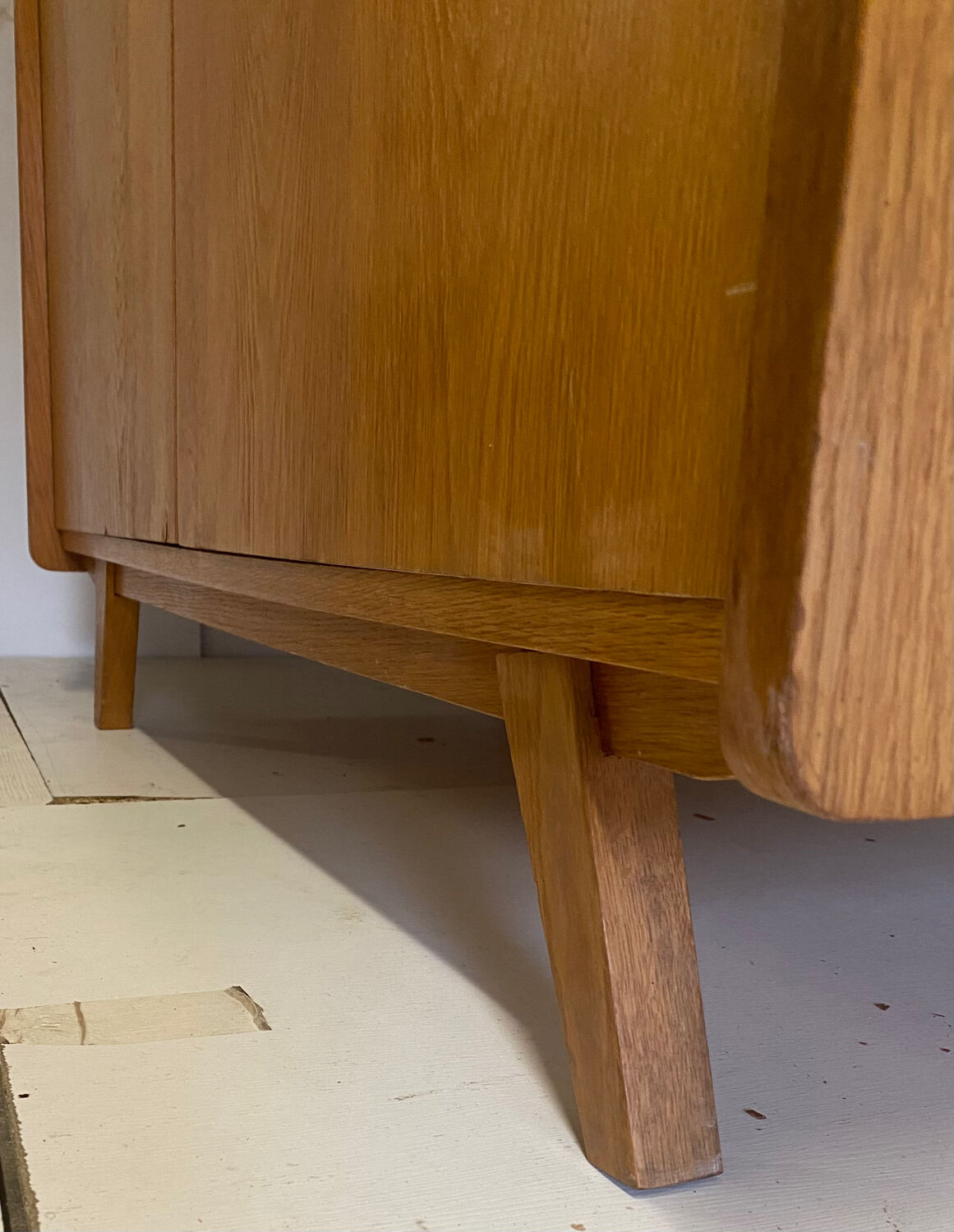 Vintage wardrobe with compass feet