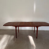 Vintage teak Scandinavian extendable dining table