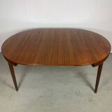 Hans Olsen Roundette table in Afromosia and chairs