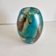 Ovoid vase in multicoloured blown glass signed Mdina - Circa 1960