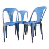 4 industrial chairs from the 50s, Multipl's brand, by Joseph Mathieu