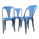 4 industrial chairs from the 50s, Multipl's brand, by Joseph Mathieu