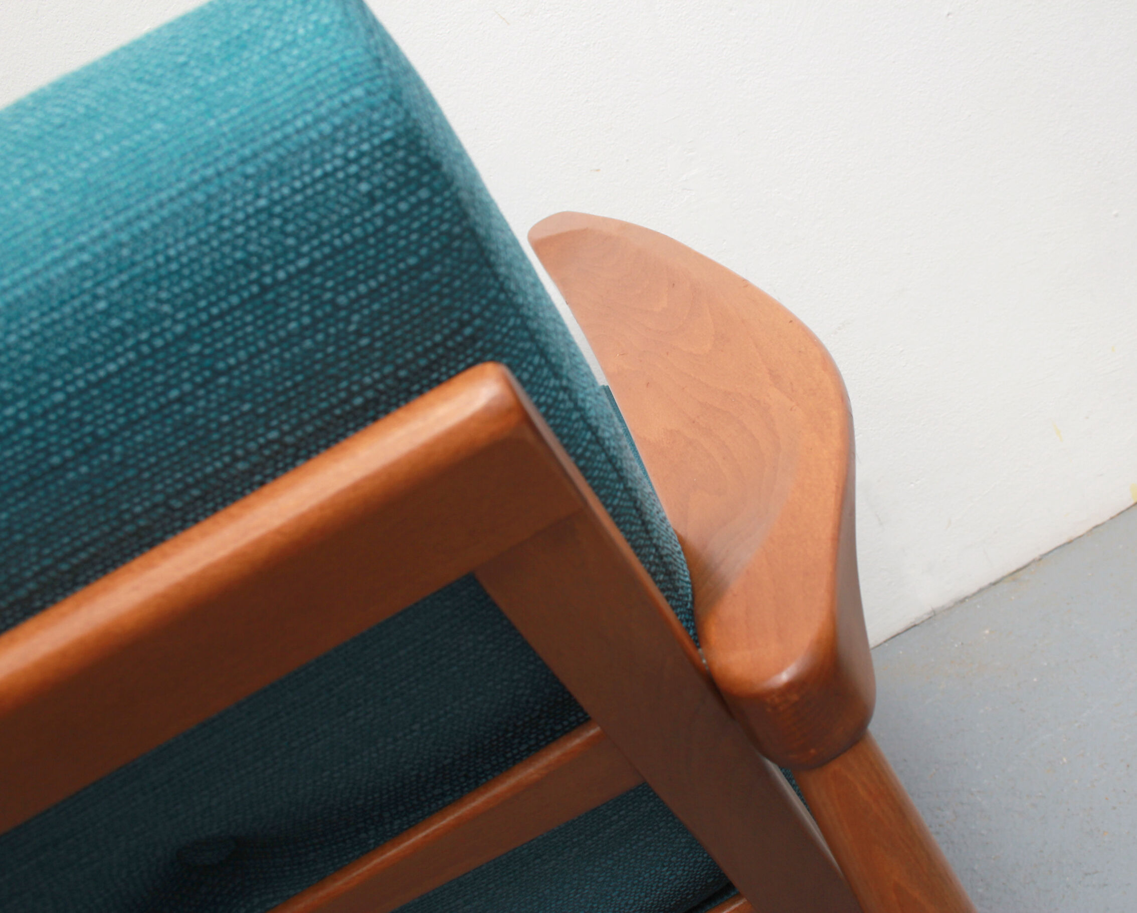 1960s armchair in petrol