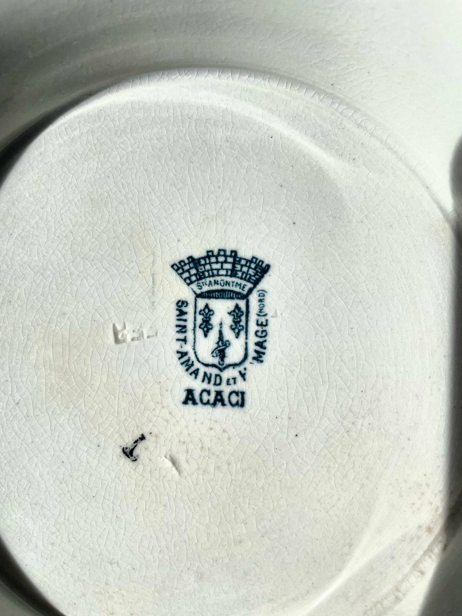 Old presentation dish, ironstone