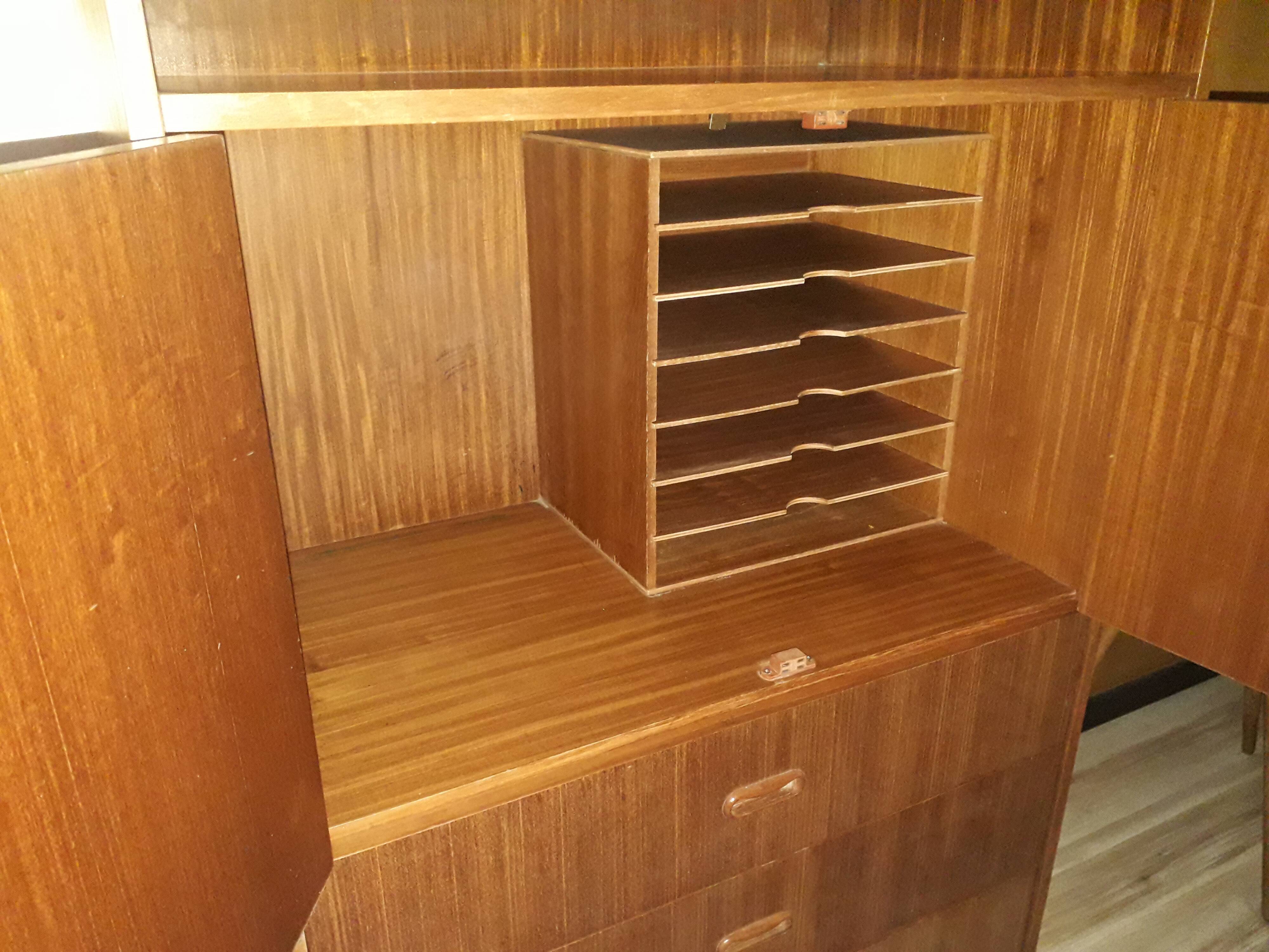 Vintage writing desk feet compass