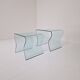 "Tango" Glass Nesting Table Set by Fabio Di Bartolomei for Fiam Italia