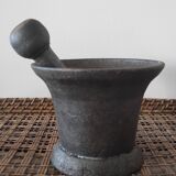 Mortier et pilon fonte