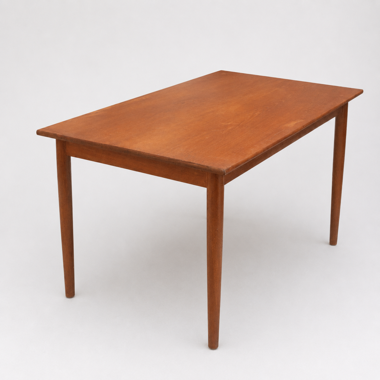 Authentic vintage teak extendable dining table from the 1960s