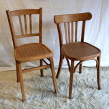 Chaises bistrot dépareillées (Lot de 4) – circa 50