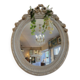 Louis XVI medallion mirror