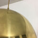 Modern 70s brass hanging light lampe suspendue laiton made by Vereinigte Werkstätten Collection München, Germany