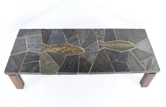 Vintage coffee table 'Fish' brutalist