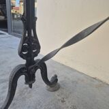 Antique cast iron and marble bistro restaurant table