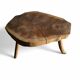 Natural solid wood coffee table
