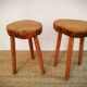 Pair of brutalist stools