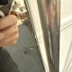 Vintage aluminum entrance locker