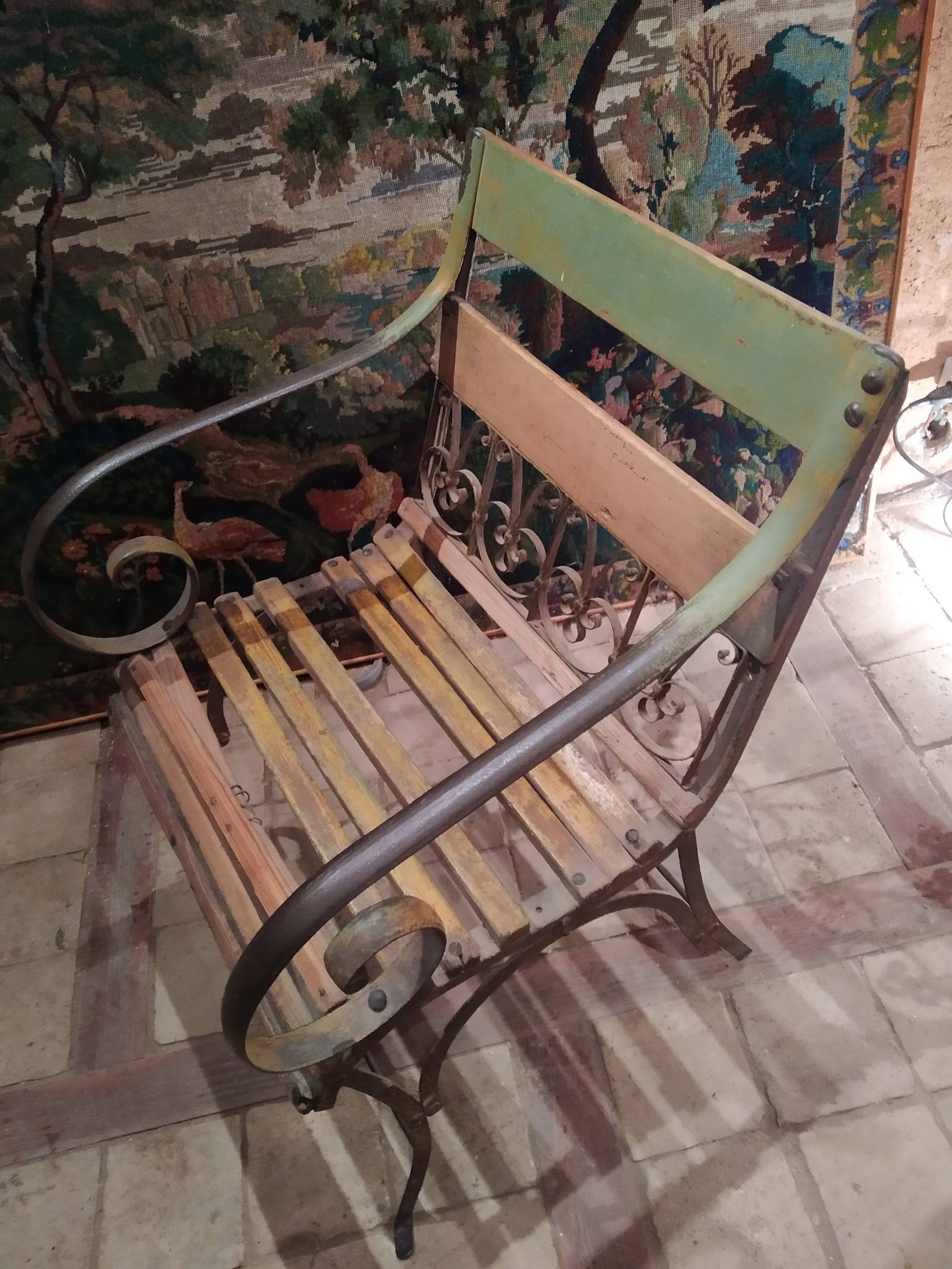 Garden armchair of the 19th century