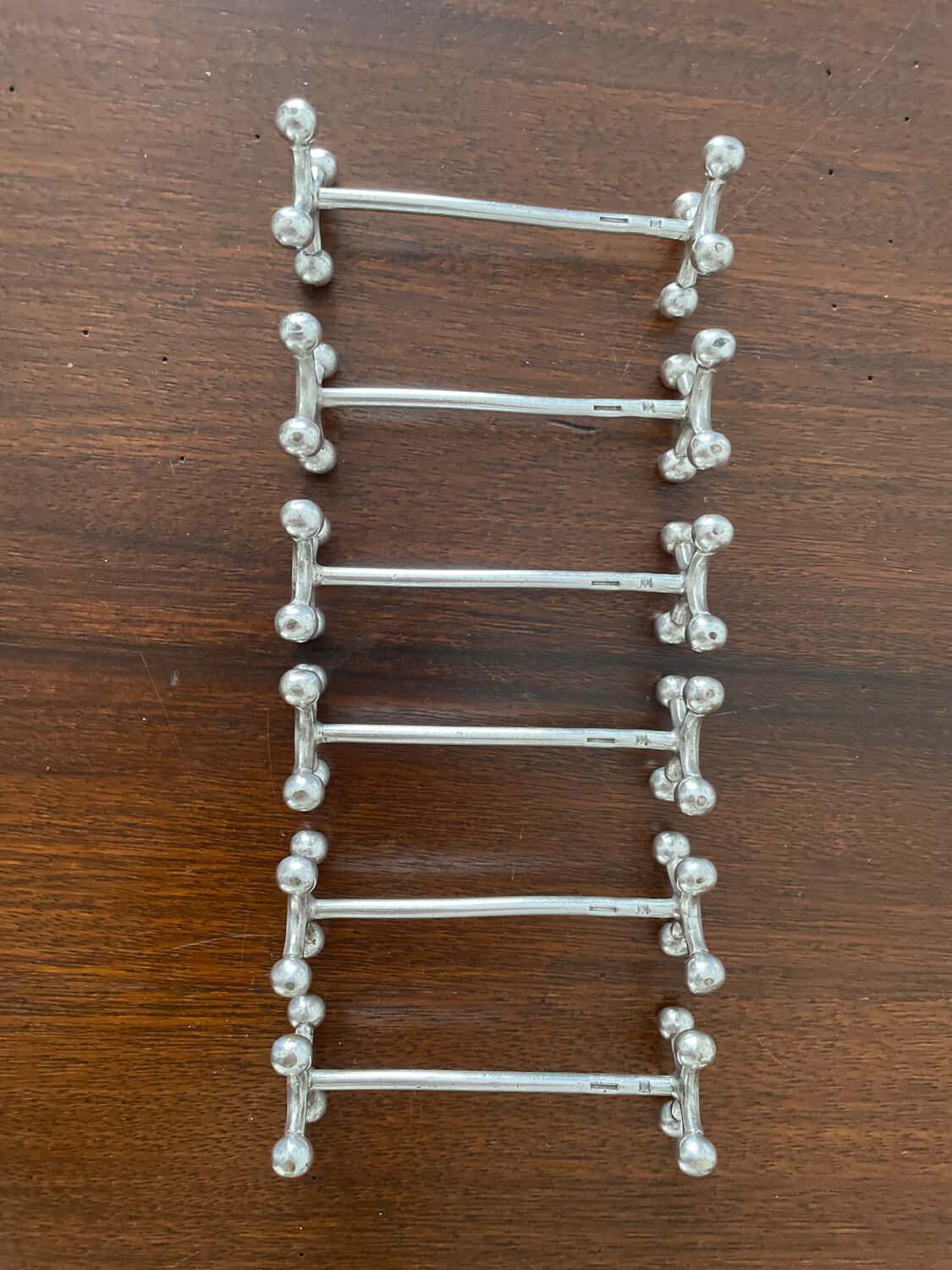 6 knife holder Christofle silver metal nineteenth century