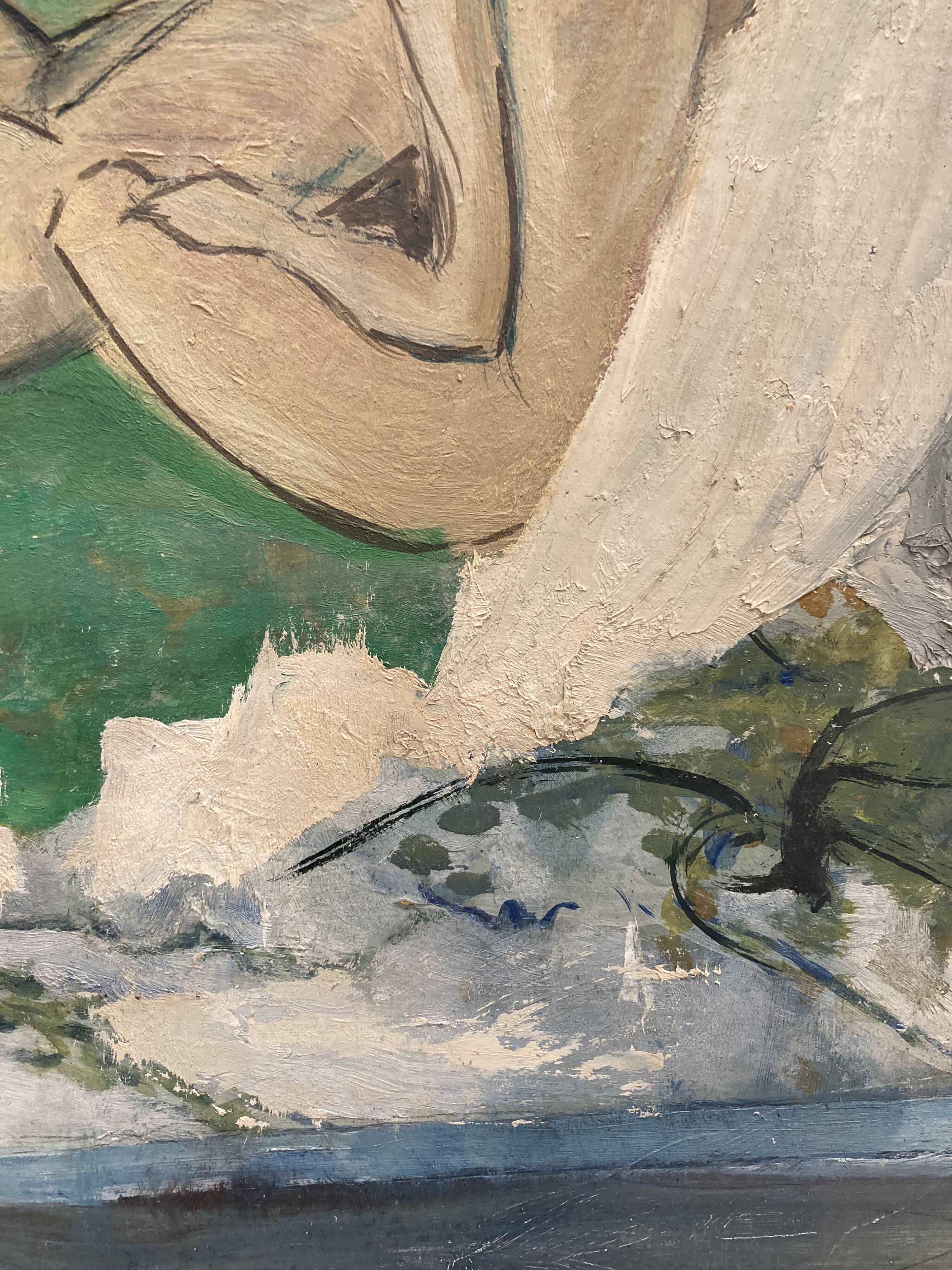 Oil on sign "The Three Graces"