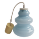 Vintage blue opaline glass pendant light