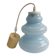 Vintage blue opaline glass pendant light