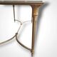 Table basse en bronze et marbre, XXe