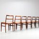 Arne Vodder model 430 dining chairs rosewood Sibast Mobler Denmark 1960