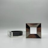 Vintage Guzzini ashtray and lighter – Design Fabio Manlio Ciocca – 70s