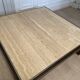 XXL copper brass and travertine square coffee table, Belgo Chrom