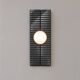 Black ceramic wall light