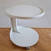Table d'appoint ou de service rare des années 70, style Space Age, Italie.