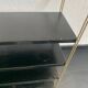 Vintage 1960 String wall shelf black and gold - 60 x 48 cm